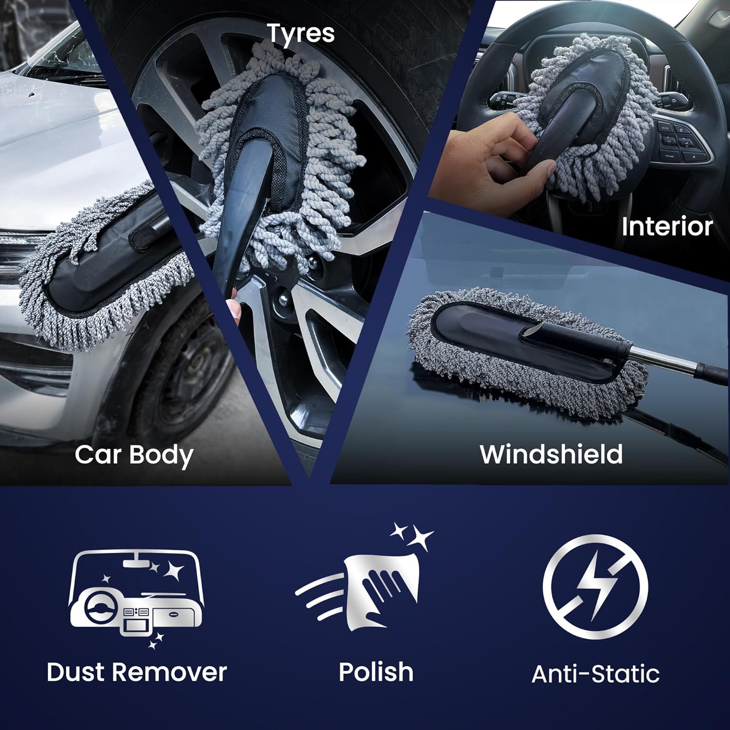 Car Dusters Brush Multipurpose (Pack of 2) BUY 1 GET 1 FREE